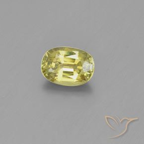 Crisoberilo Amarelo claro médio Natural 1.01ct, oval, VVS-VS