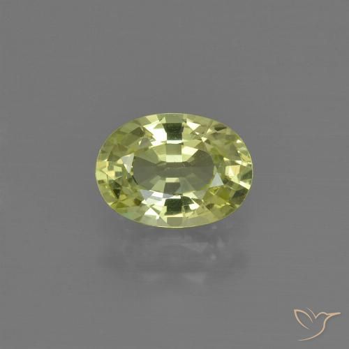1.05ct Natural amarelo médio Crisoberilo, oval, VVS-VS