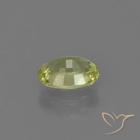 Crisoberilo amarelo médio Natural 1.05ct, oval, VVS-VS
