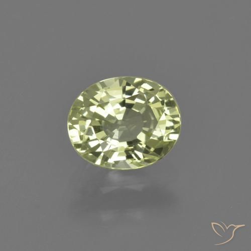 Crisoberilo verde natural 1,08ct, corte oval, VVS
