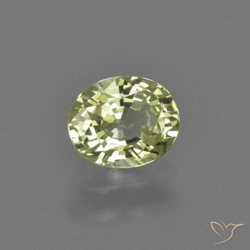 Crisoberilo verde natural 1,08ct, corte oval, VVS