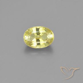 1.15ct Natural Luz amarela Crisoberilo, oval, VVS-VS