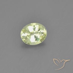 Crisoberilo Limão amarelo Natural 1.04ct, oval, VS