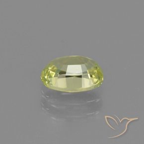 Crisoberilo amarelo médio Natural 1.20ct, oval, VVS