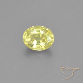 1.26ct Natural Limão amarelo Crisoberilo, oval, VS-SI