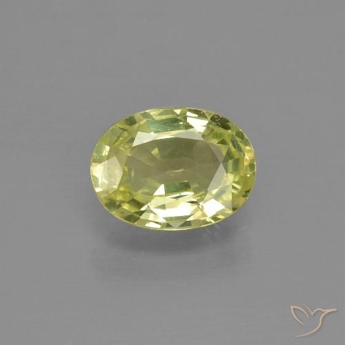 1.20ct Natural amarelo médio Crisoberilo, oval, VVS-VS