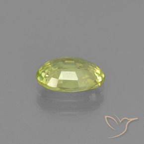 Crisoberilo amarelo médio Natural 1.20ct, oval, VVS-VS