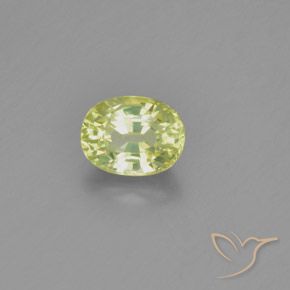Crisoberilo Limão amarelo Natural 1.15ct, oval, VVS