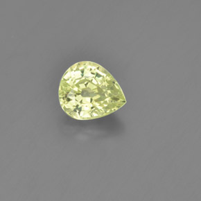 Crisoberilo Verde Dourado Natural 1.28ct, Formato de pêra, VVS-VS