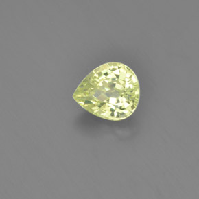 Crisoberilo Verde Dourado Natural 1.28ct, Formato de pêra, VVS-VS