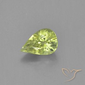1.19ct Natural Luz amarela Crisoberilo, Formato de pêra, VVS