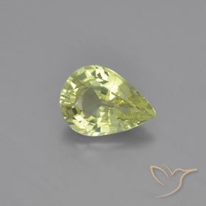 1.02ct Natural Verde Terroso Quente Crisoberilo, Formato de pêra, VVS