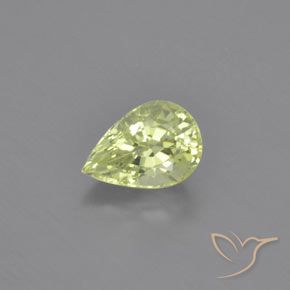1.07ct Natural Verde Pêra Claro Crisoberilo, Formato de pêra, VVS-VS