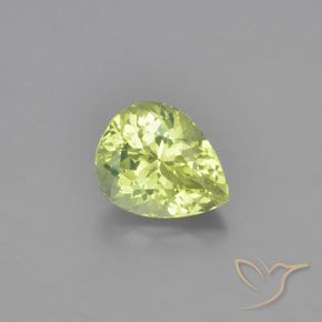 1.12ct Natural Luz amarela Crisoberilo, Formato de pêra, VVS