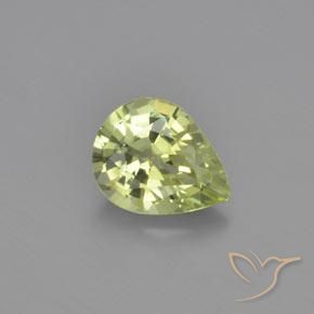 1.15ct Natural Verde Terroso Quente Crisoberilo, Formato de pêra, VVS