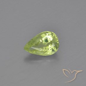 1.08ct Natural Luz verde Crisoberilo, Formato de pêra, VVS-VS