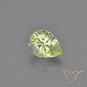 1.09ct Natural Limão amarelo Crisoberilo, Formato de pêra, VVS
