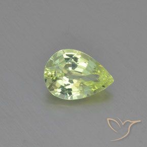 1.05ct Natural Verde limão Crisoberilo, Formato de pêra, VVS