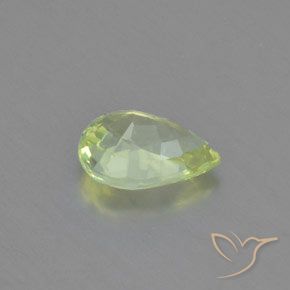 Crisoberilo Verde limão Natural 1.05ct, Formato de pêra, VVS