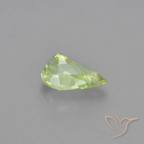 Crisoberilo Verde médio Natural 1.13ct, Formato de pêra, VVS-VS