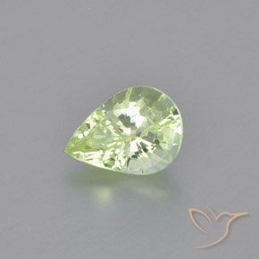 Crisoberilo Amarelo Claro Verde Natural 1.20ct, Formato de pêra, VVS