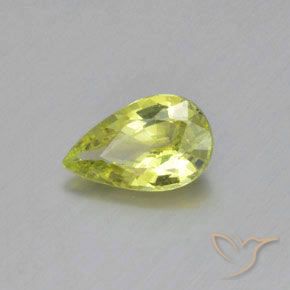 Crisoberilo Limão amarelo Natural 1.03ct, Formato de pêra, VVS