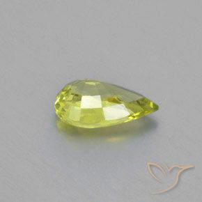 Crisoberilo Limão amarelo Natural 1.03ct, Formato de pêra, VVS