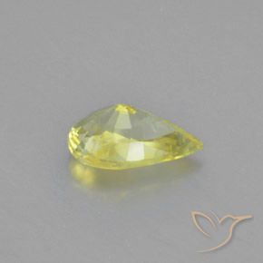 Crisoberilo Limão amarelo Natural 1.15ct, Formato de pêra, VVS