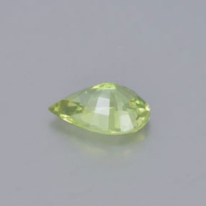 Crisoberilo Verde Limão Claro Natural 0.83ct, Formato de pêra, VVS