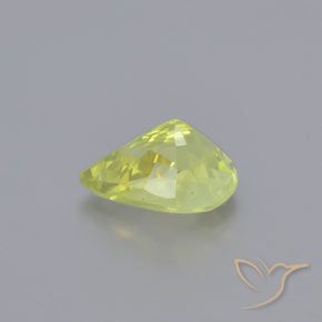 Crisoberilo Limão amarelo Natural 1.18ct, Formato de pêra, VS