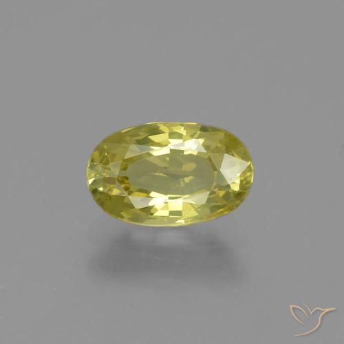 1.15ct Natural amarelo médio Crisoberilo, oval, VVS-VS