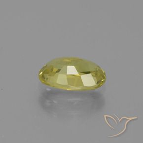 Crisoberilo amarelo médio Natural 1.15ct, oval, VVS-VS