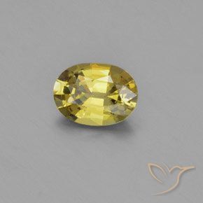 Crisoberilo Luz amarela Natural 1.22ct, oval, VVS
