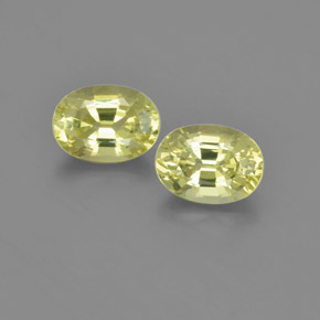 Pedras preciosas de crisoberilo amarelo natural de 2,07 ct, corte oval, VVS-VS