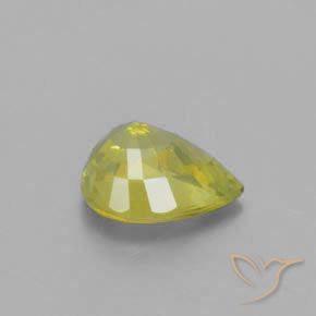 Crisoberilo Amarelo esverdeado Natural 1.29ct, Formato de pêra, VS