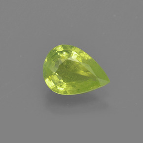 Crisoberilo Verde Dourado Natural 0.99ct, Formato de pêra, VS