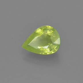 Crisoberilo Verde Dourado Natural 0.99ct, Formato de pêra, VS
