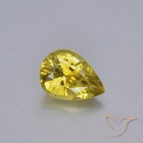 Crisoberilo Amarelo Dijon Natural 1.03ct, Formato de pêra, VVS