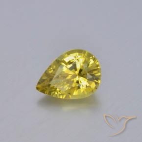 Crisoberilo Amarelo Dijon Natural 1.03ct, Formato de pêra, VVS