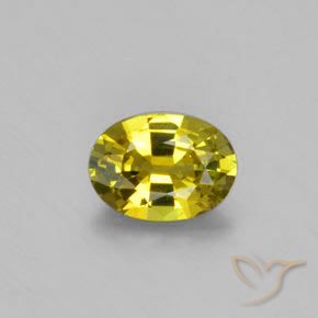 1.01ct Natural Luz amarela Crisoberilo, oval, VVS-VS