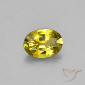 Crisoberilo Luz amarela Natural 1.01ct, oval, VVS-VS