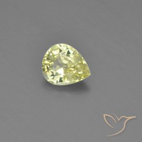 1.09ct Natural Limão amarelo Crisoberilo, Formato de pêra, VVS-VS