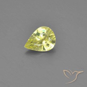 1.05ct Natural Limão amarelo Crisoberilo, Formato de pêra, VVS