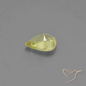 Crisoberilo Limão amarelo Natural 1.05ct, Formato de pêra, VVS