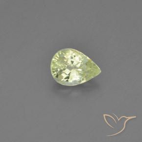 Crisoberilo Limão amarelo Natural 1.10ct, Formato de pêra, VVS-VS