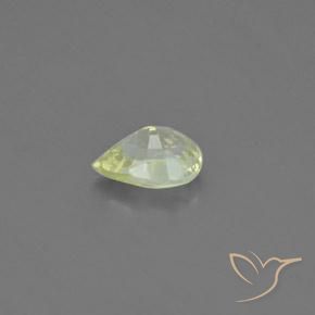 Crisoberilo Limão amarelo Natural 1.10ct, Formato de pêra, VVS-VS