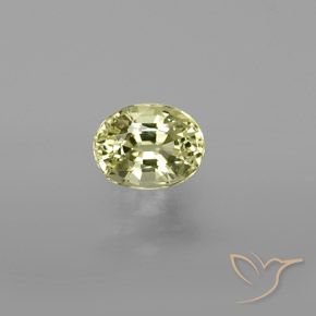 1.02ct Natural Luz amarela Crisoberilo, oval, VVS