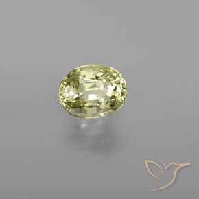 Crisoberilo Luz amarela Natural 1.02ct, oval, VVS
