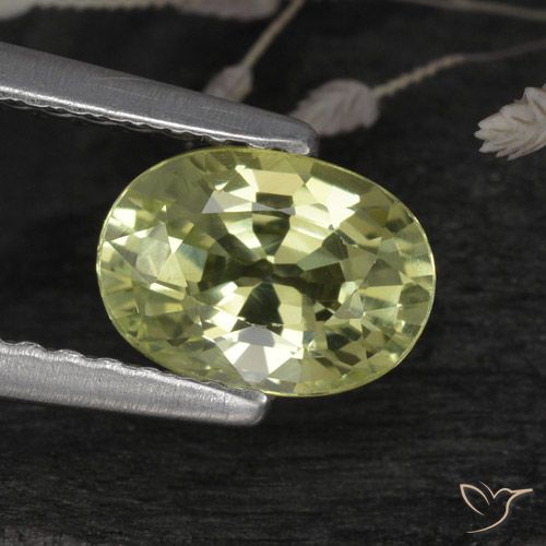 1.07ct Natural Amarelo verde Crisoberilo, oval, VVS
