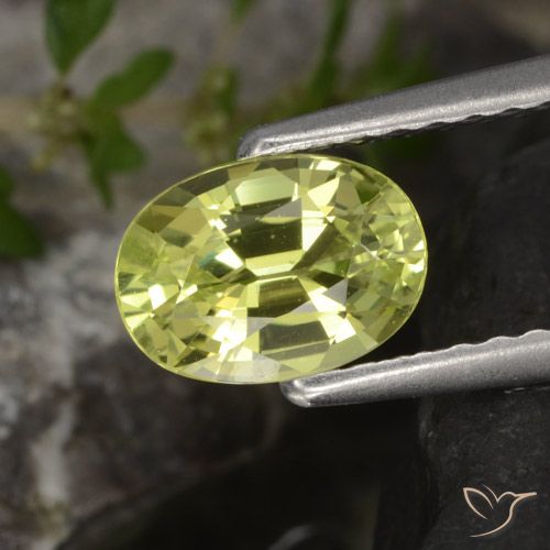 0.98ct Natural amarelo médio Crisoberilo, oval, VVS